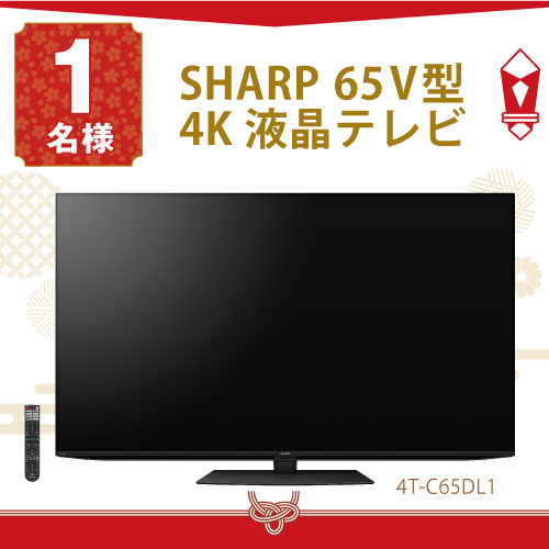 SHARP 65V型 4K液晶テレビ　4T-C65DL1
