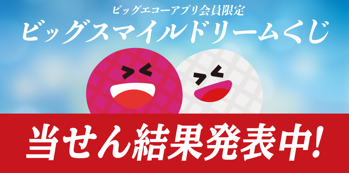 アプリ会員限定！ビッグスマイル ドリームくじ！